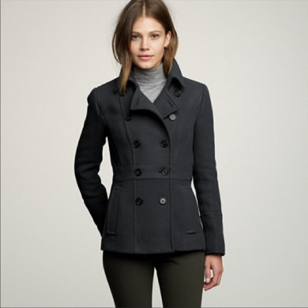 J. Crew Stadium Cloth by Nello Gori peacot - Picture 2 of 9